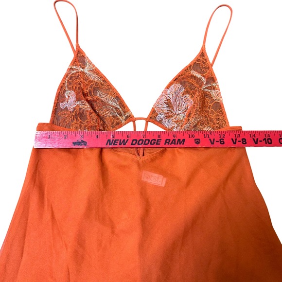 La Perla Orange Lace Chemise - Picture 7 of 7